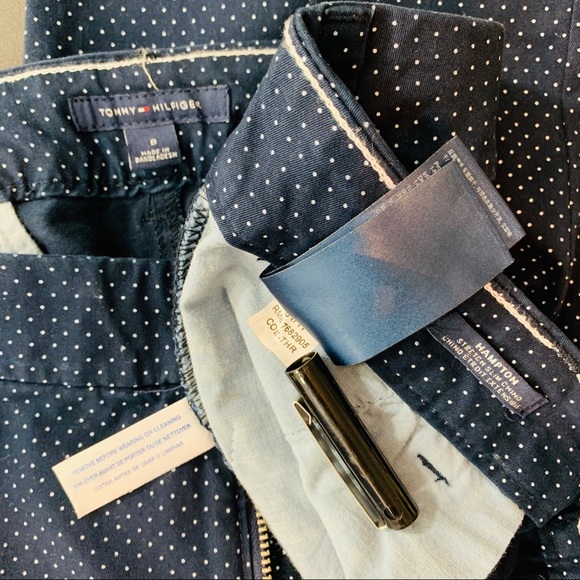 Tommy Hilfiger / Blue with White Polka Dots Pants - Picture 6 of 8